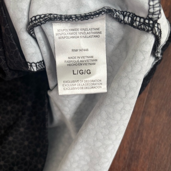 Hang Ten Long Sleeve Rash Guard Swimwear Top Floral Tropical Pattern Size L - Picture 5 of 6